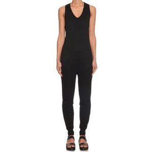 T by Alexander Wang Black Sweatpant Jumpsuit